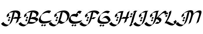 Kashmiri-Italic Font UPPERCASE