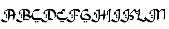 Kashmiri Font UPPERCASE
