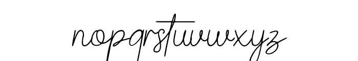 Kasthy Script Font LOWERCASE