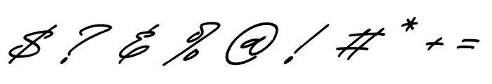 Kasttelin Polimeka Italic Font OTHER CHARS