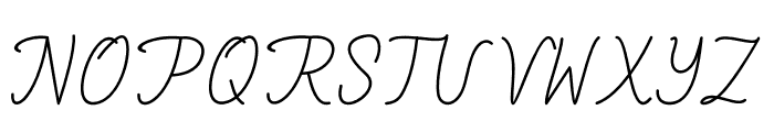 Kasual Signature Font UPPERCASE