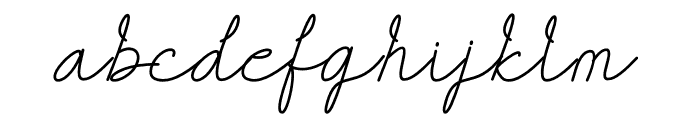 Kasual Signature Font LOWERCASE
