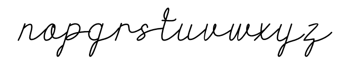 Kasual Signature Font LOWERCASE