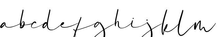 Katagami Signature Font LOWERCASE