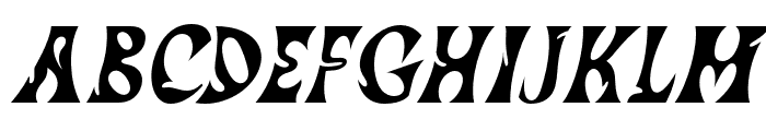 Kataleya Regular Italic Font UPPERCASE