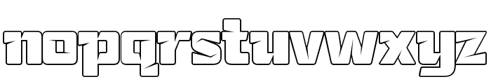 Katalyst Thin Outline Font LOWERCASE