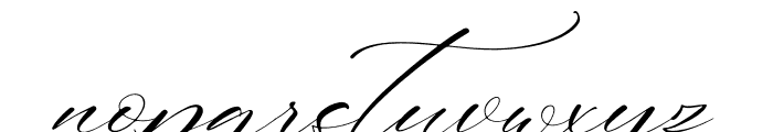 Katelyn Marila Italic Font LOWERCASE