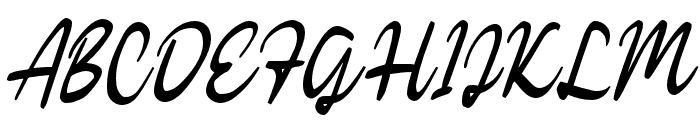 Kathica Script Regular Font UPPERCASE