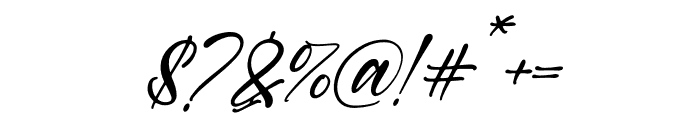 Kathriasa Italic Font OTHER CHARS