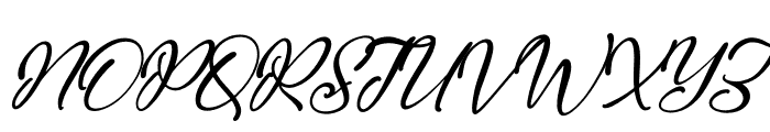 Kathriasa Italic Font UPPERCASE