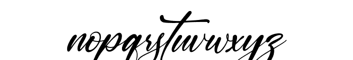 Kathriasa Italic Font LOWERCASE