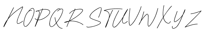 Katrina Signature Font UPPERCASE