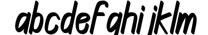 Kattine Italic Font LOWERCASE