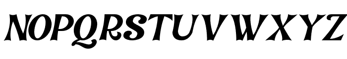 Kavala-Italic Font UPPERCASE