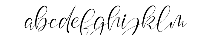 Kavender Aquilegia Italic Font LOWERCASE