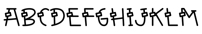 Kawaii Animal Font UPPERCASE