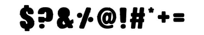 Kawaii Black Font 1 Bold Font OTHER CHARS