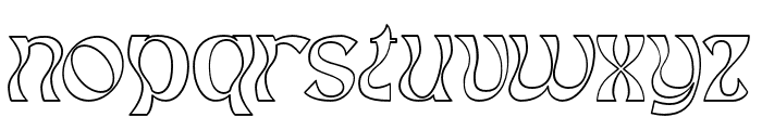 Kaway Outline Font LOWERCASE