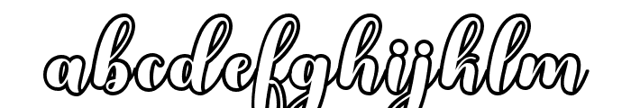 Kayla-Outline Font LOWERCASE