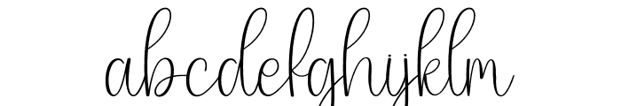 Kayla Signature Font LOWERCASE