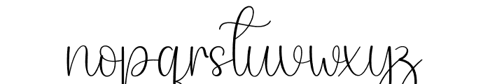 Kayla Signature Font LOWERCASE