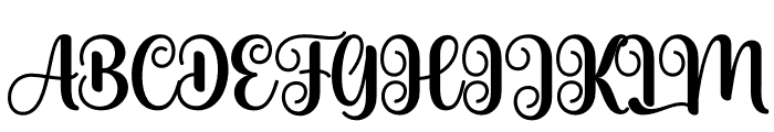 KaylaMagnolia-Regular Font UPPERCASE
