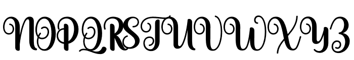 KaylaMagnolia-Regular Font UPPERCASE