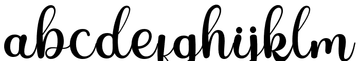 Kaythia Font LOWERCASE