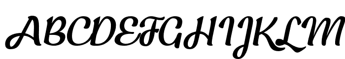 Kecap Italic Font UPPERCASE