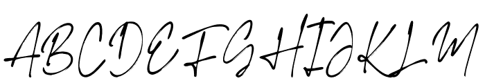 Kedsitta_signature Font UPPERCASE