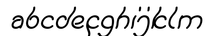 Keep Quite and Simple Italic Font LOWERCASE