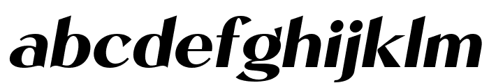 Kegina Extra Bold Italic Font LOWERCASE