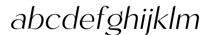 Kegina Extra Light Italic Font LOWERCASE