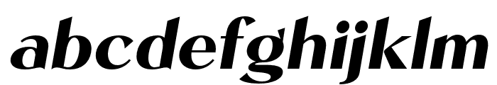 Kegina-ExtraBoldItalic Font LOWERCASE