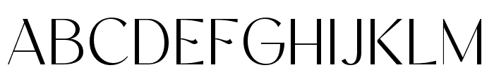Kegina-ExtraLight Font UPPERCASE