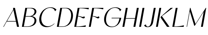 Kegina-ExtraLightItalic Font UPPERCASE