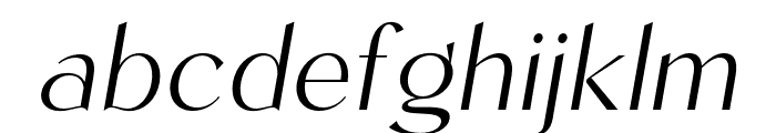 Kegina-ExtraLightItalic Font LOWERCASE