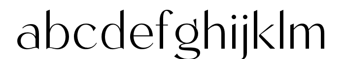 Kegina-ExtraLight Font LOWERCASE