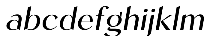 Kegina-Italic Font LOWERCASE