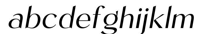 Kegina-LightItalic Font LOWERCASE