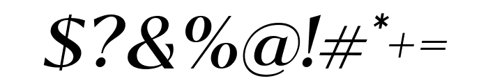 Kegina Medium Italic Font OTHER CHARS