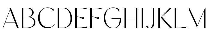 Kegina Variable Thin Font UPPERCASE