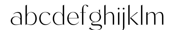 Kegina Variable Thin Font LOWERCASE