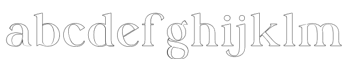 KeiraOutline-Regular Font LOWERCASE