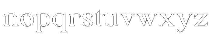 KeiraOutline-Regular Font LOWERCASE