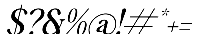 Kelano Remora Italic Font OTHER CHARS