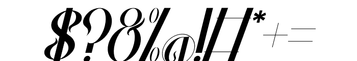 Kellano Italic Font OTHER CHARS