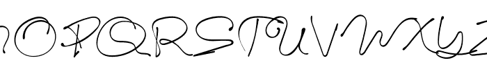 Kelly Signature Font UPPERCASE