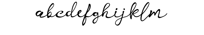 Kelly Signature Font LOWERCASE