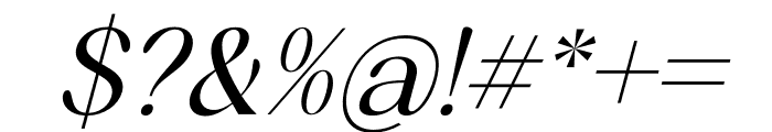 Kemilash Italic Font OTHER CHARS